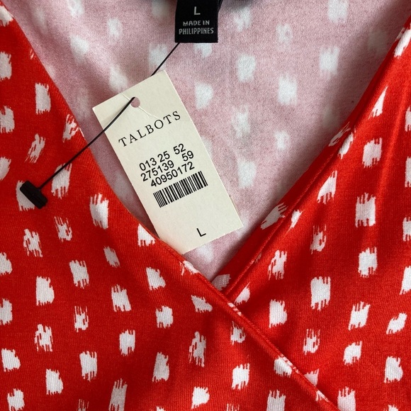 Talbots Faux Wrap Sleeveless Top - Picture 7 of 10